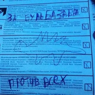 Первый бюллетень