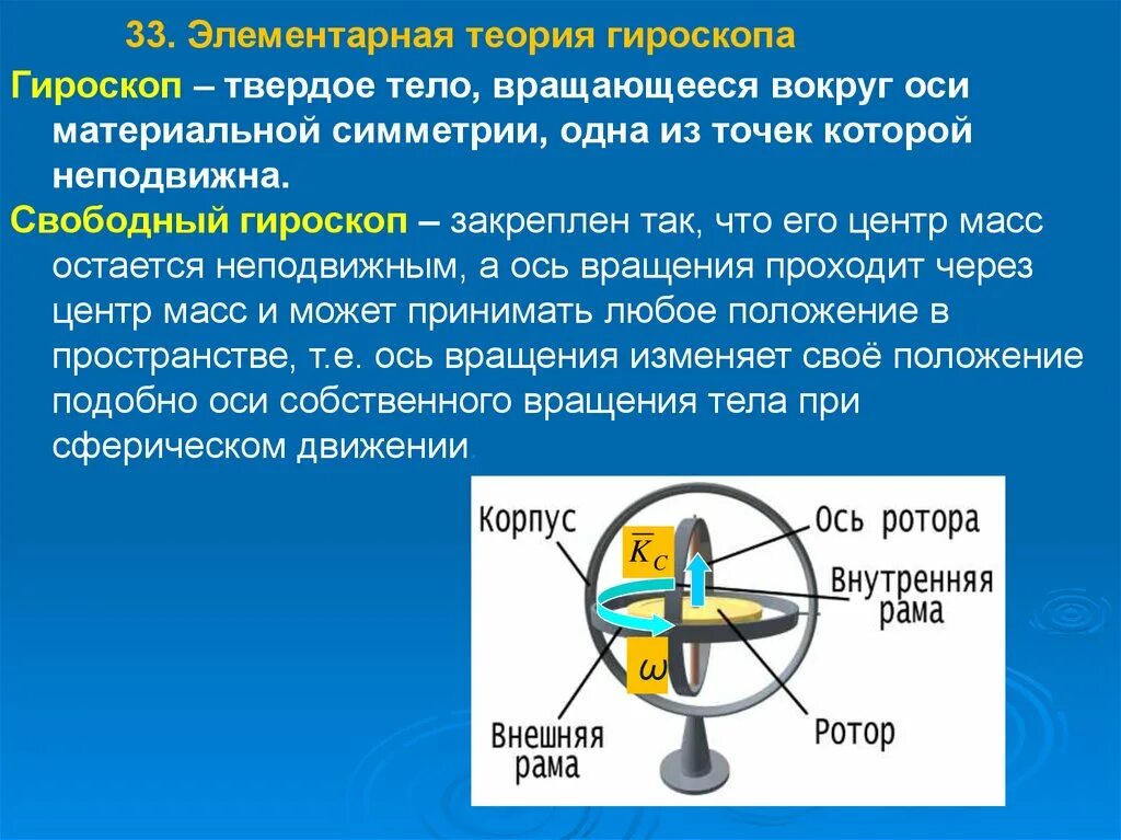 Свободно вращающийся. Принципиальная схема свободного гироскопа. Термех теория гироскоп. Теория гироскопов теоретическая механика. Принцип гироскопа.