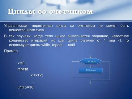 Цикл с переменной