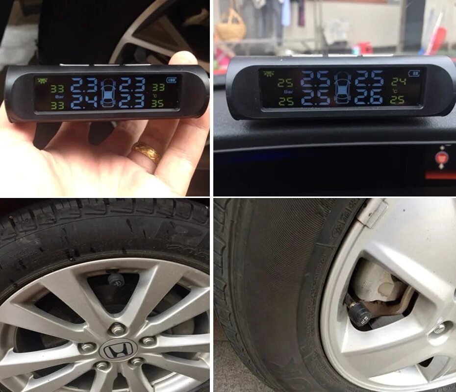 Система контроля давления в шинах как работает. Tpms автомобильная система контроля давления в шинах. монитор для датчиков давления в шинах. система контроля давления в шинах с маленьким дисплеем. датчик давления в шинах на мото с солнечной батареей.