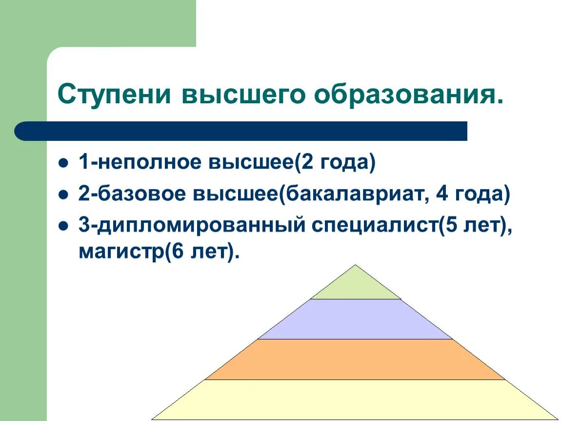 4 6 образование. Ступени ввсшего образование. Ступени Высш образования. Высшая ступень высшего образования. Три ступени высшего профессионального образования.