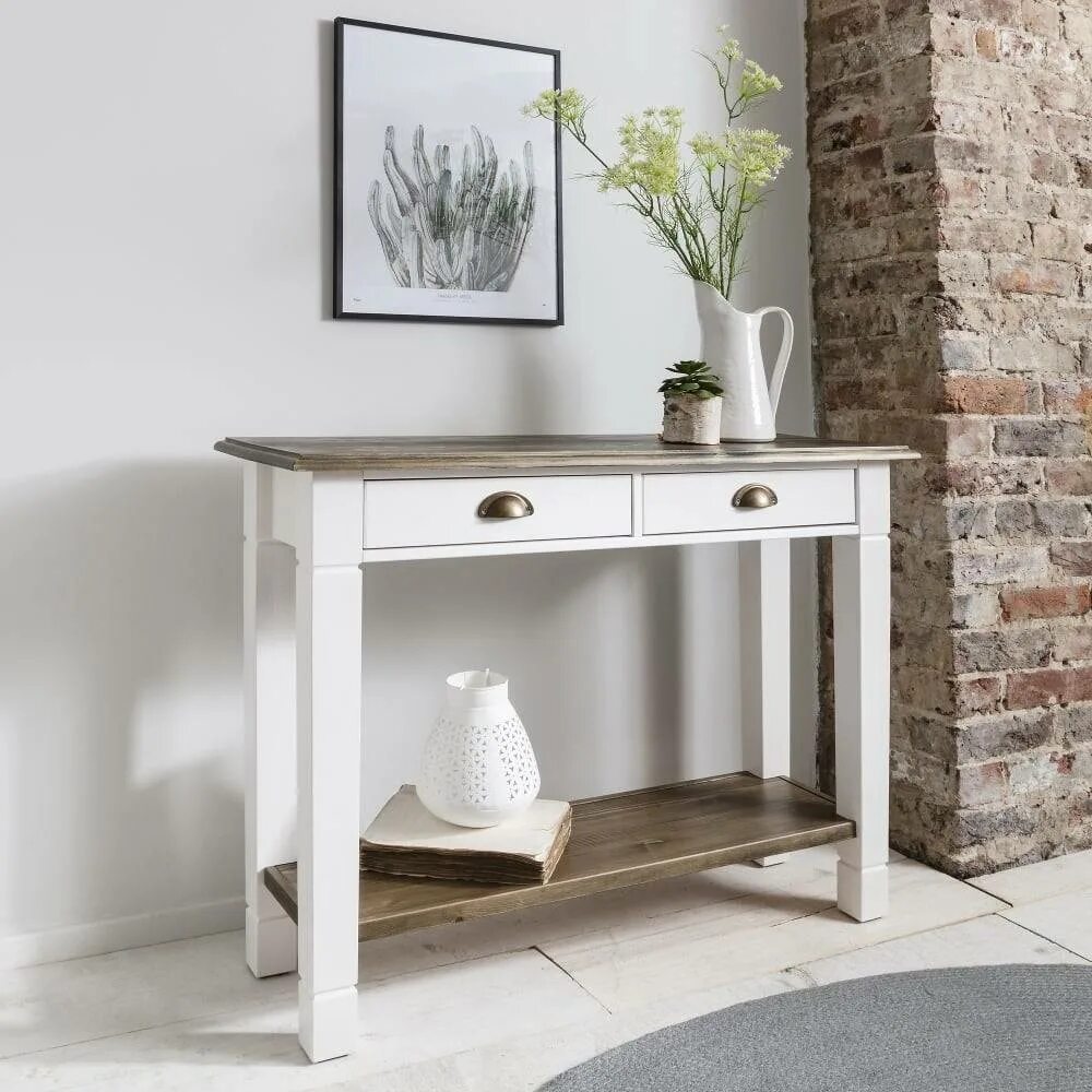Console table. Консоль hallway table. консольный столик ларедут. консоль с 2 ящиками, authentic style белый la redoute interieurs. консоль в прихожую.
