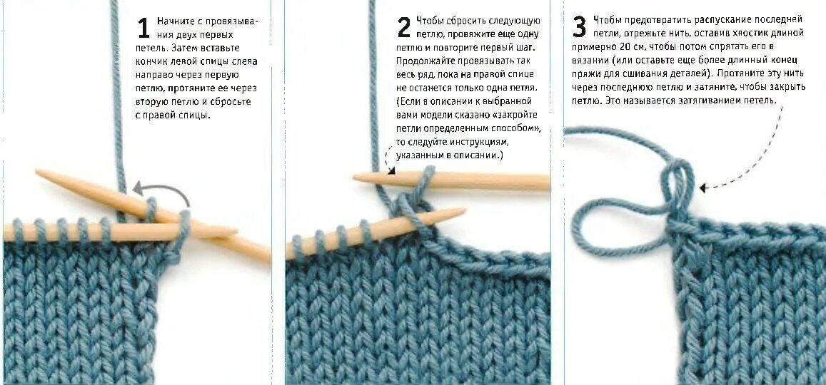 Вязание спицами закрытие петель. Как закончить петли на спицах. Как закрыть петли спицами. Закрытие последней петли. Закрытие последней петли.