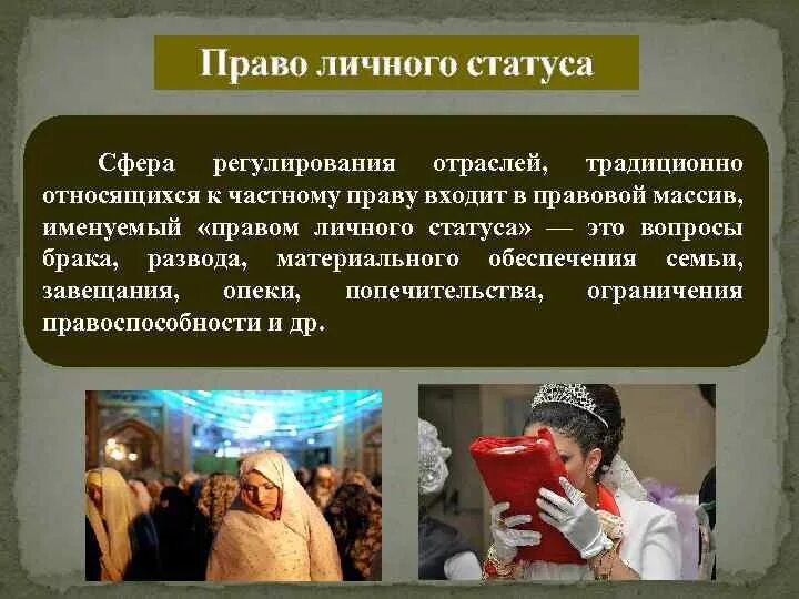 Вид статусов характеристика