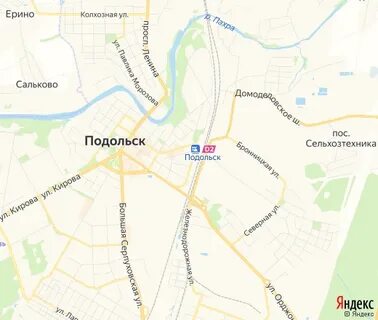 Карта подольск ул
