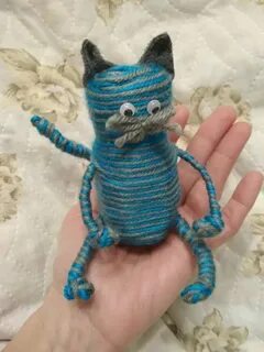 Кот из пряжи