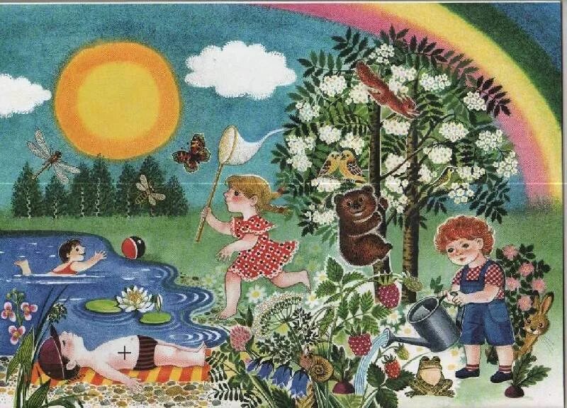 Лето картинки для детей. Красочные картинки для детей. Лето для дошкольников. Картинки про лето для детей в детском. Картинки о лете.