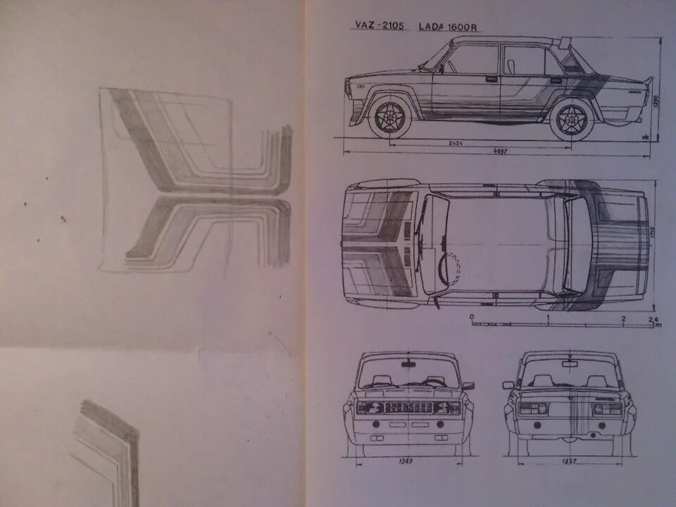 Ширина автомобиля ваз 2107. Ваз 2107 чертеж. Жигули ваз 2105 чертеж. Объем 2105. Ваз-2105 «жигули» габариты.