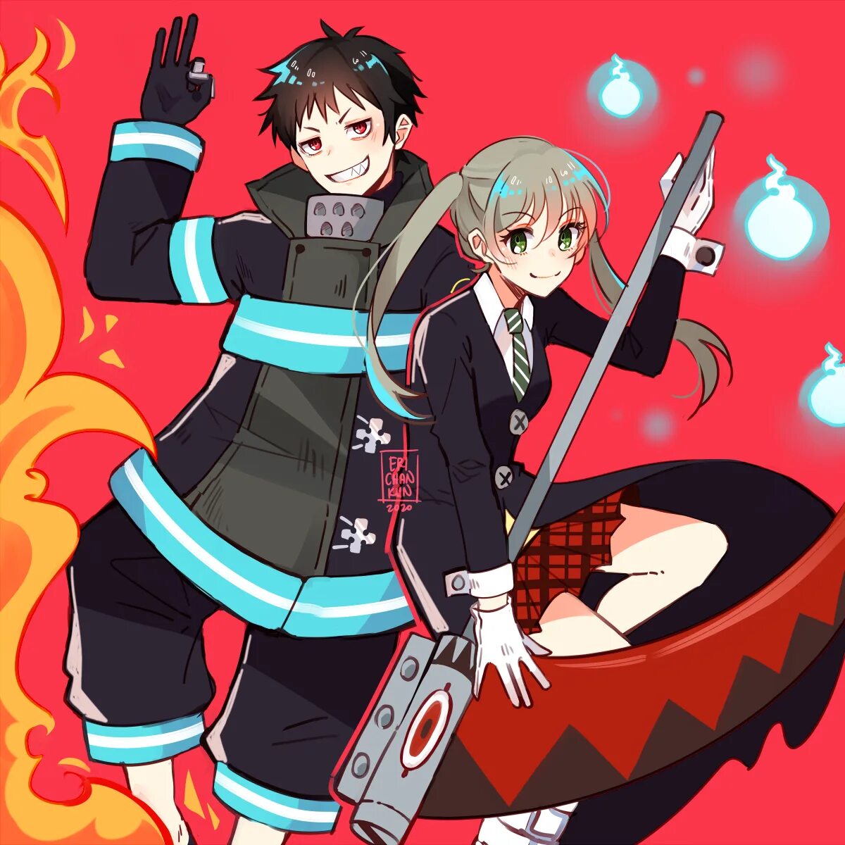 Онгоинг это манга. Fire Force maka Albarn.