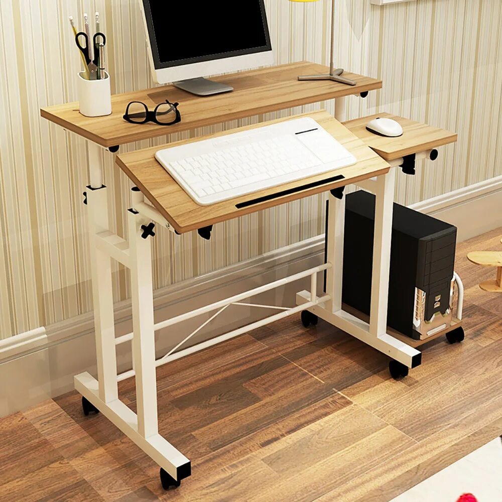 Desk stands. Складывающийся компьютерный столик. Раскладной компьютерный стол. Складной компьютерный столик. Деревянный компьютерный стол.