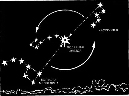Как определить полярную звезду