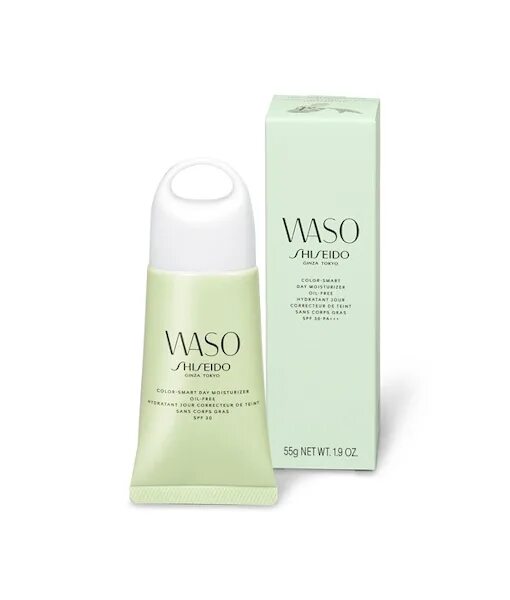 Shiseido waso color. Shiseido Waso зеленый. Shiseido крем тонирующий. Тоналка Waso.