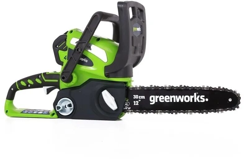 Пила аккумуляторная GREENWORKS g40cs30. Пила Гринворкс аккумуляторная 40. Пила цепная GREENWORKS g40cs30. Аккумуляторная цепная пила Гринворкс.