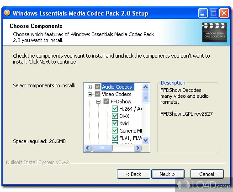 32 bit codecs