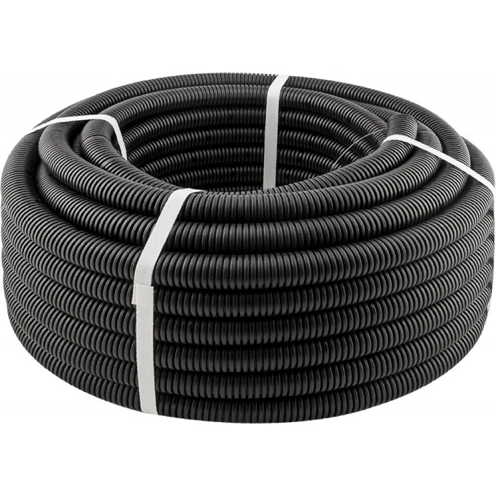 Труба пнд гофрированная 25мм. Строительная без галогенная с протяжкой. (уп. Труба гофрированная пнд d25мм 71725. Труба пнд гофрированная 25мм.