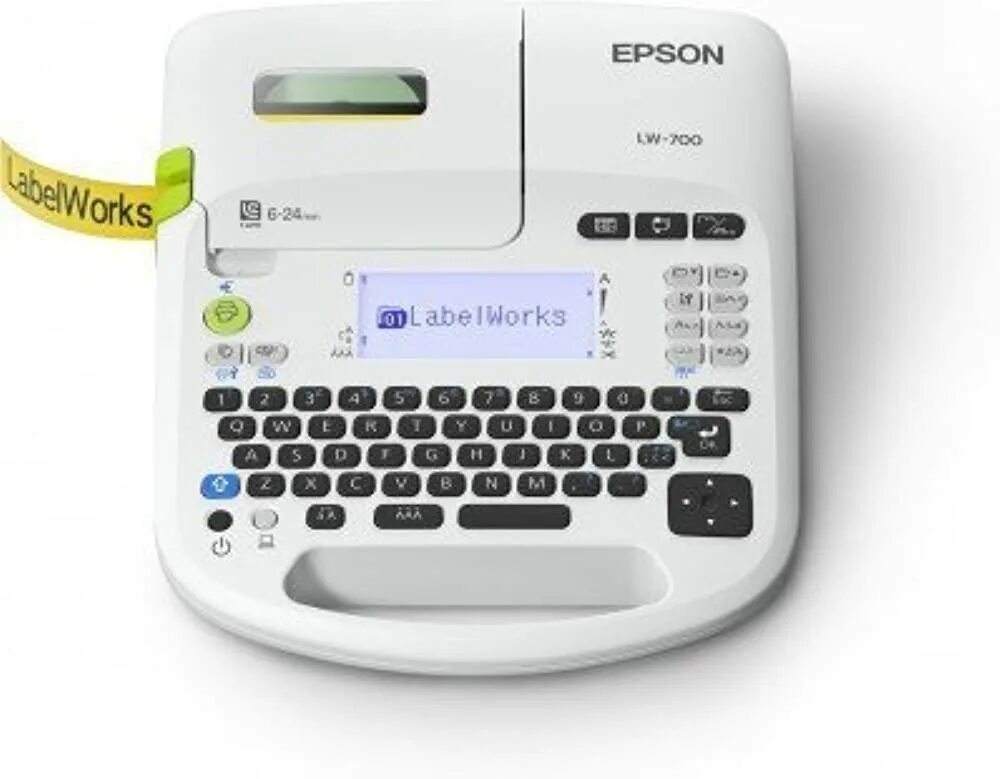 Epson LABELWORKS LW-700p. Epson LABELWORKS LW-700. Ленточный принтер Epson lw700. Принтер этикеток Epson LABELWORKS. Этикетки epson