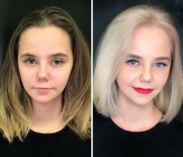 Лицо после стрижки