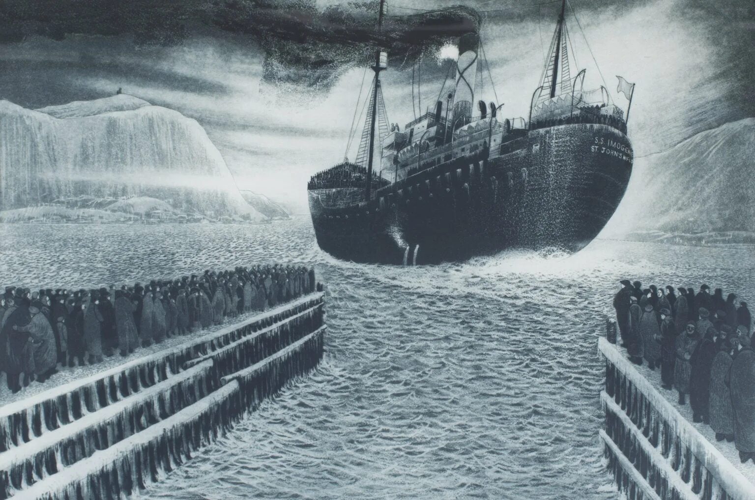 Банка шторм. David Blackwood. Большая Ньюфаундлендская банка. Ньюфаундленд остров Титаник. Блэквуд судно.