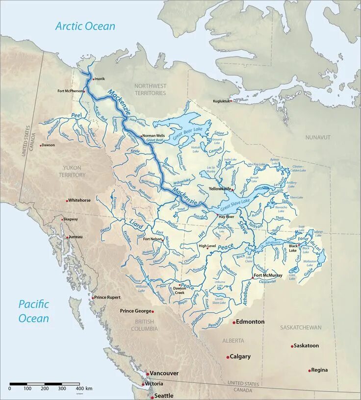 Все реки и озера северной америки. Река Маккензи на карте Северной Америки. Бассейн реки Маккензи. Бассейн реки Маккензи на контурной карте. Река Маккензи на карте Канады.