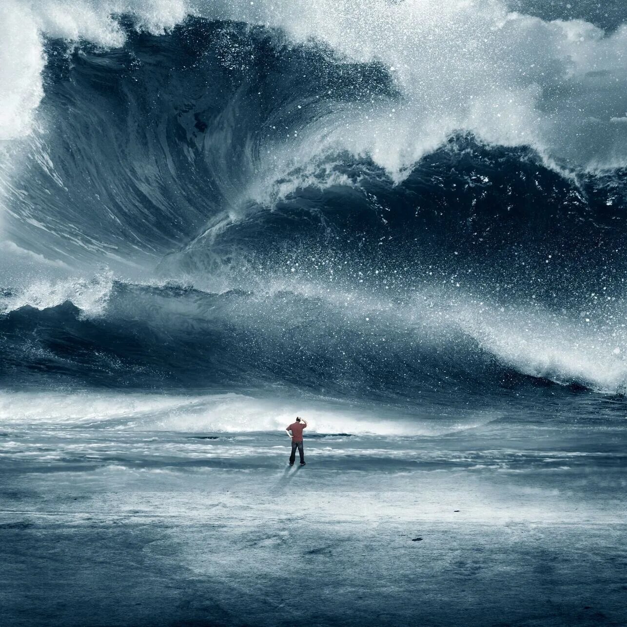 К чему снится шторм большие. ЦУНАМИ В океане. Огромные волны. Море, волны. Огромные волны в океане.
