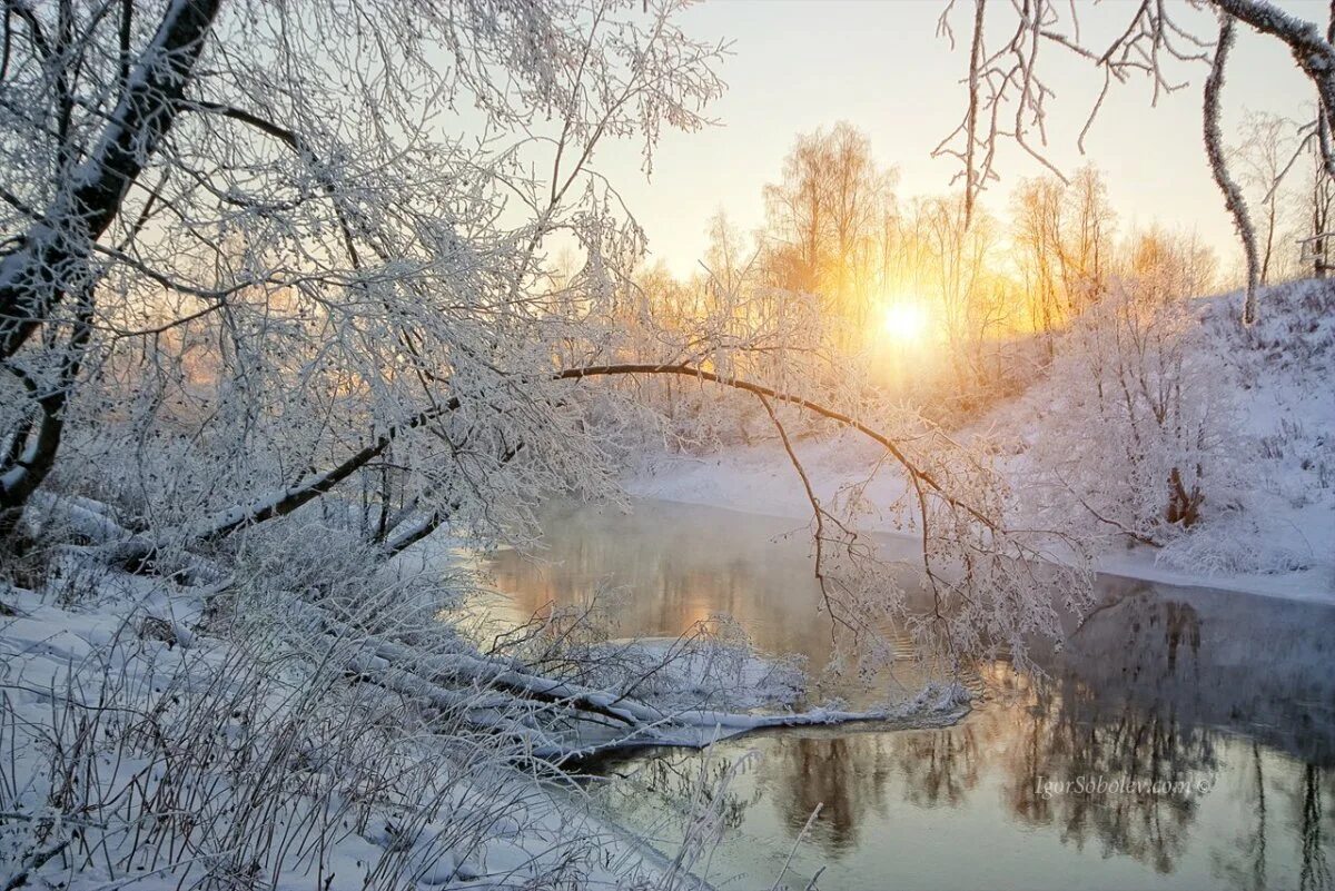Утро зима картинки. Морозное солнечное утро. Утро зима. Морозный пейзаж. Зима река солнце.