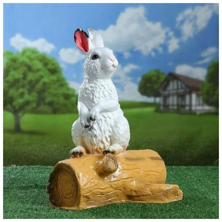 маленький лебедь на белом фоне. скульптуры для сада. фигурка голубей из полистоуна. садовая фигура. девочка с коромыслом садовая фигурка.