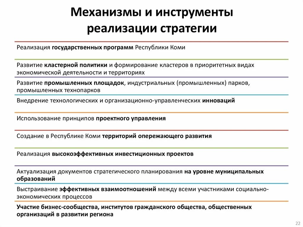 Способы реализации стратегии. Механизмы реализации стратегии организации. Инструменты и механизмы реализации стратегии.. Механизм развития стратегии социально-экономического развития. Инструменты механизма управления.