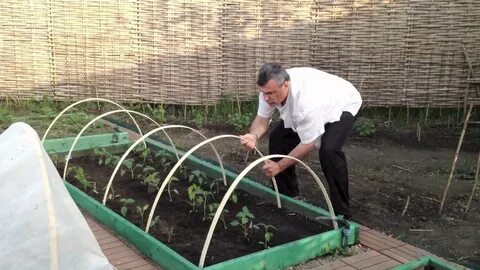 Как сделать грядку теплицу для огурцов
