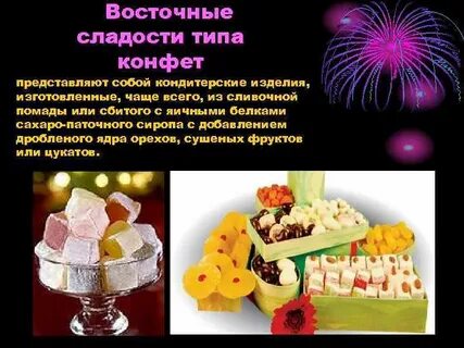 Виды сладких тест