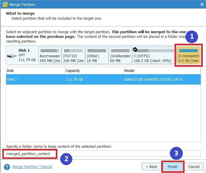 Target partition