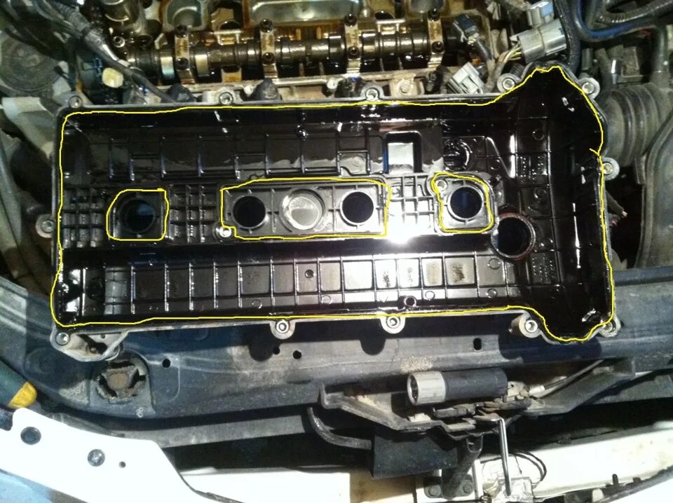 Мазда 6 прокладка клапанной. Mazda 3 2.0 клапанная крышка протяжка. Прокладка клапанной крышки Mazda 6 2.0. Прокладка клапанной крышки Mazda 2.3. Крышка клапанов Мазда сх7 2.3.