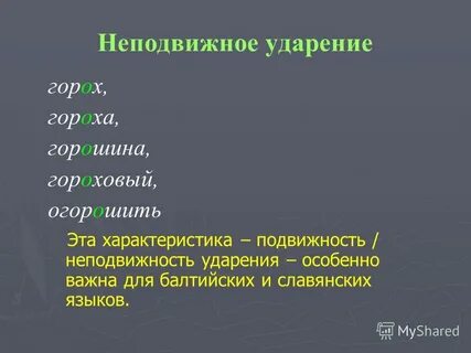 Карта ударение