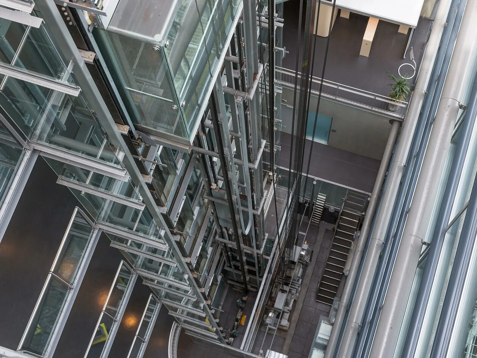 Open elevator