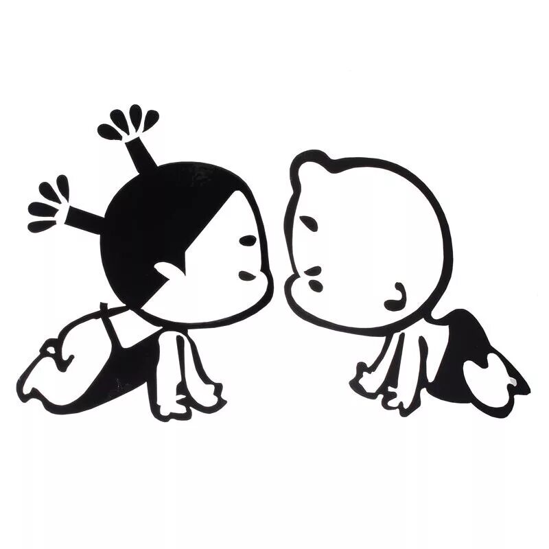 наклейка на авто дети.