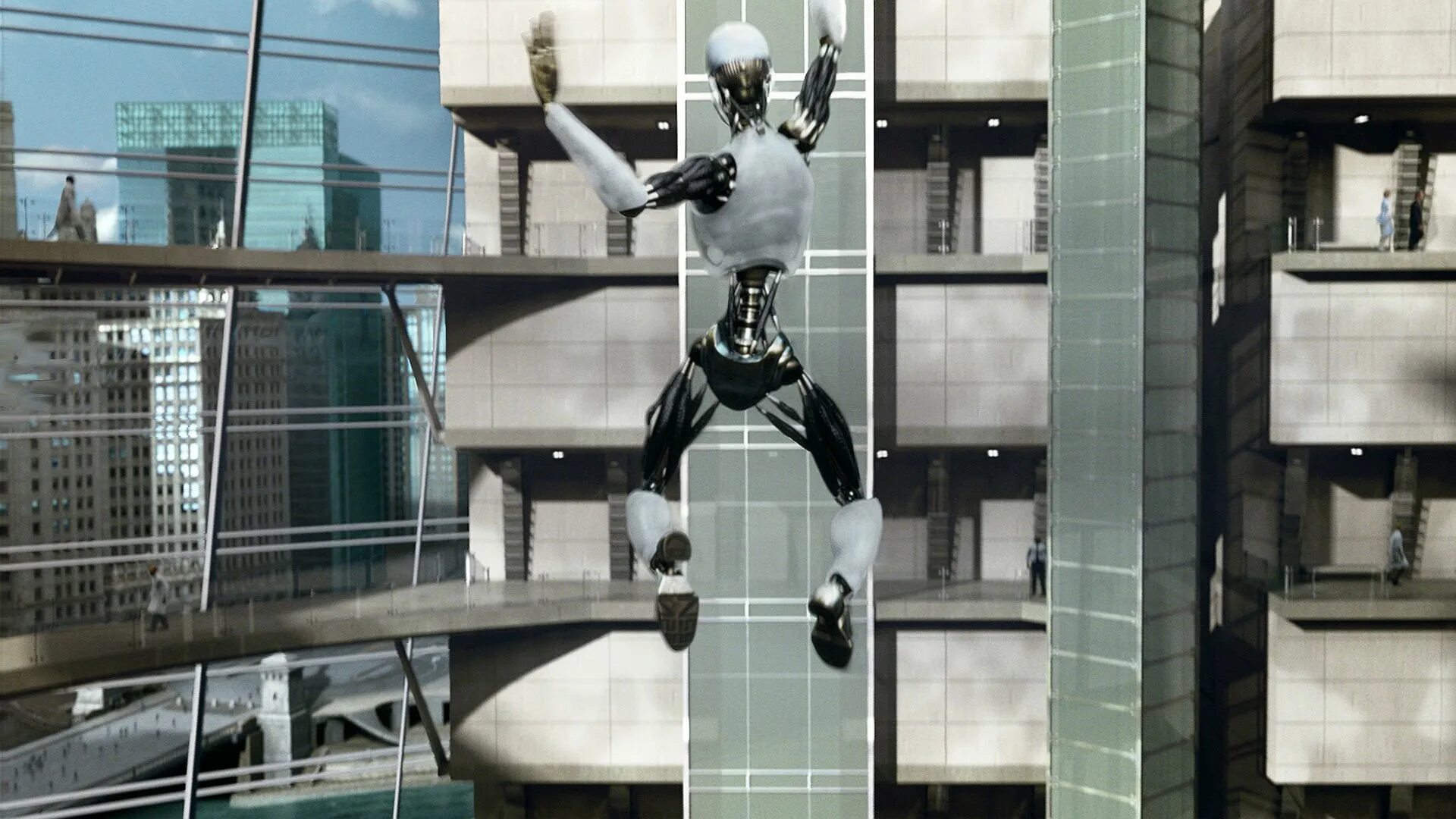 My dystopian robot 0.87. Я робот фильм. я робот санни. я робот i robot 2004. фильм я робот мост.