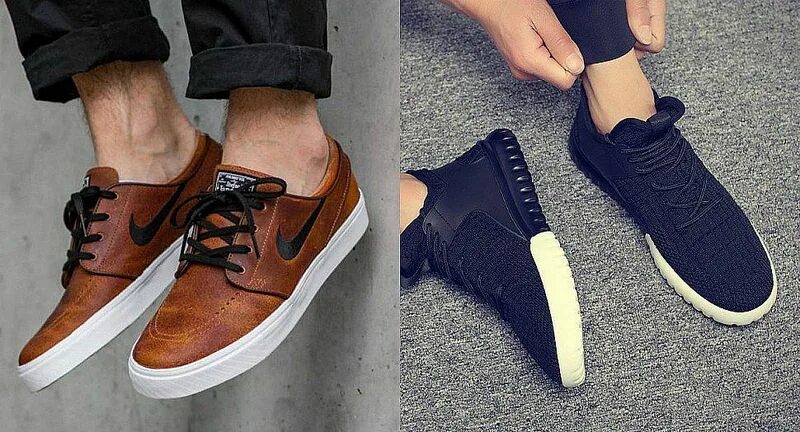 Fashion brand men's shoes 2020 spring new leather crocodile pattern comfortable 