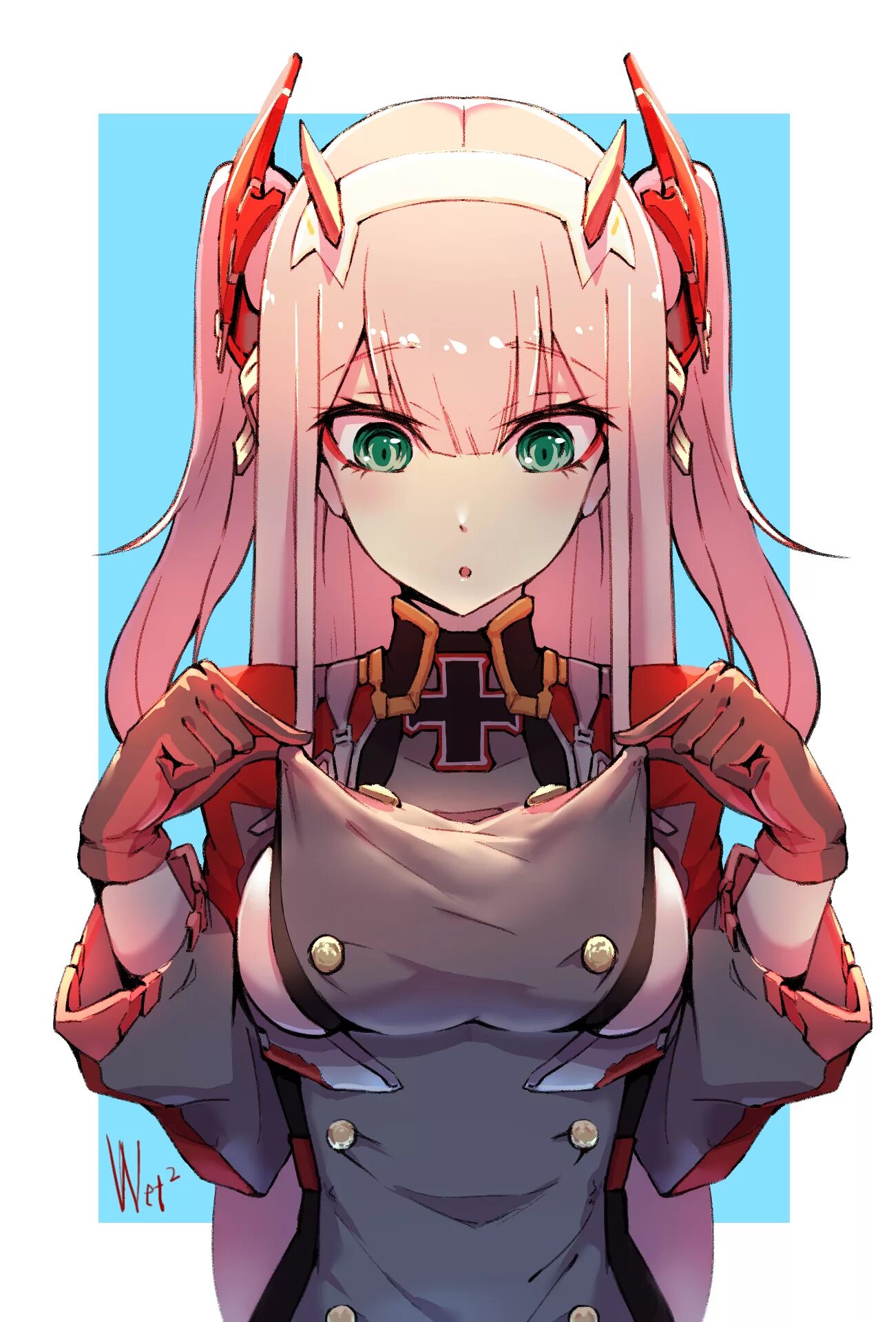 Zero two art. Аниме милый во франксе. zero two франкс. зеро аниме любимый во франксе. любимый во франксе аниме 002.