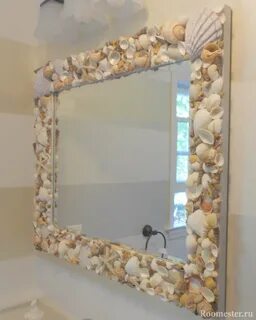 Оформление зеркала в ванной своими руками