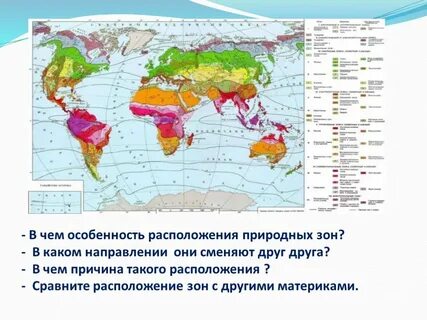 Природные зоны закономерно сменяют друг друга