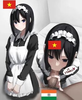 Gook Asian Maid Sucks Musky Smegma Cock Scent Kink. 
