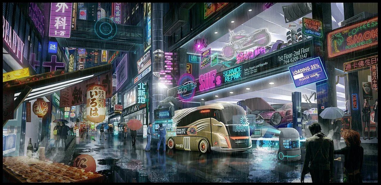 Cyberpunk store