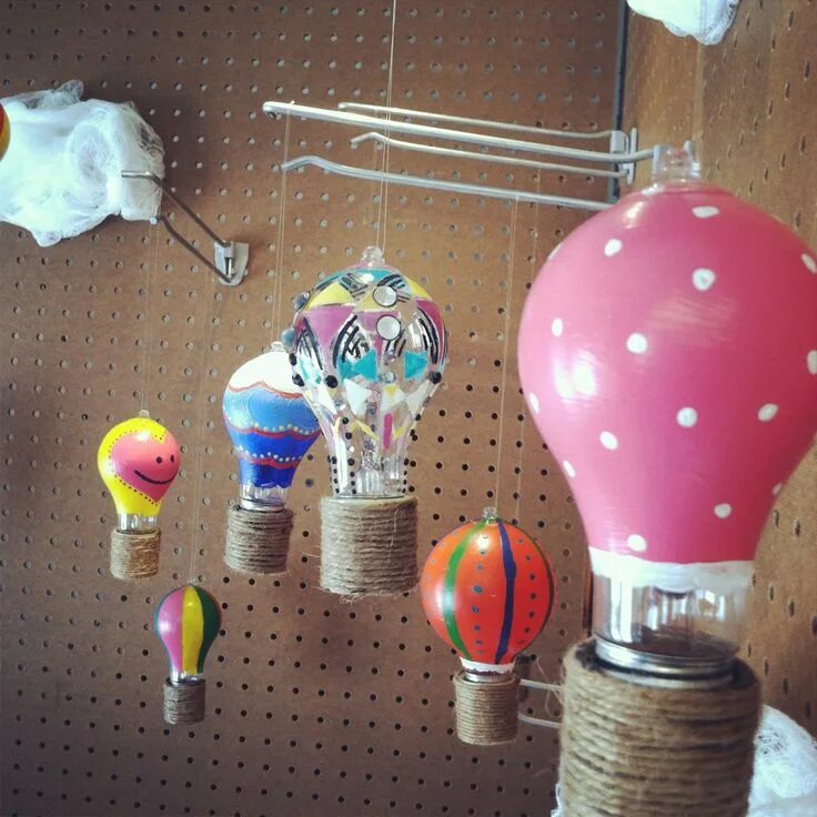 Что можно сделать из старой лампочки Petit cadeau de fête des mères oiseau par littlebluebirdcreate Light bulb crafts