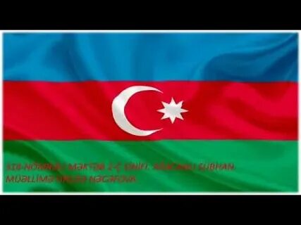 Флаг голубой красный зеленый с месяцем