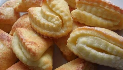 Творожное слоеное печенье