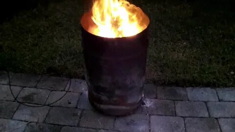 Бочка горит