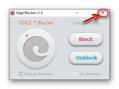 Edge blocked