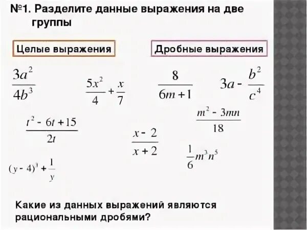 Дробно рациональные выражения 8 класс. Дробно рациональные выражения 8 класс