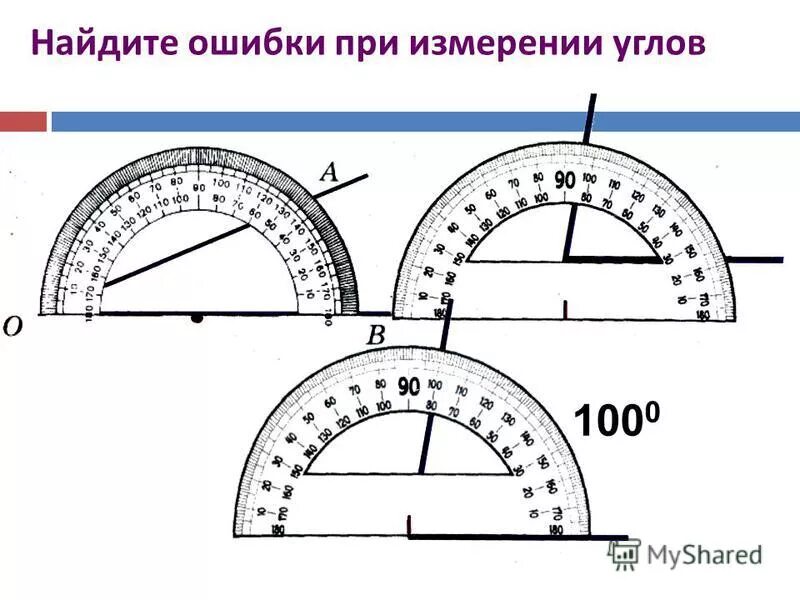 Виды углов измерение углов практическая работа. Ошибки в измерении углов транспортиром. построение и измерение углов транспортиром. углы транспортир. предмет для измерения углов.