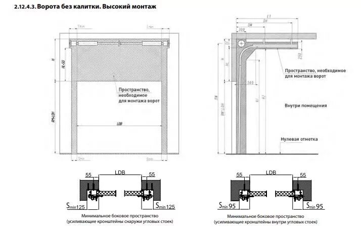 Размеры калитки секционных ворот. Ворота секционные алютех схема установки угловой стойки для ворот. монтажная схема секционных ворот откосы наружные. монтаж секционных ворот чертеж в кирпичной кладке. монтаж подъемно-секционных ворот в газобетон схема сборки.