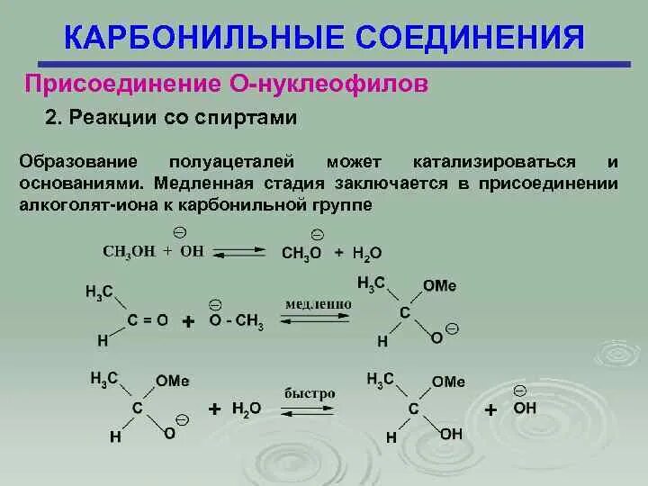 Карбонильные соединения классы